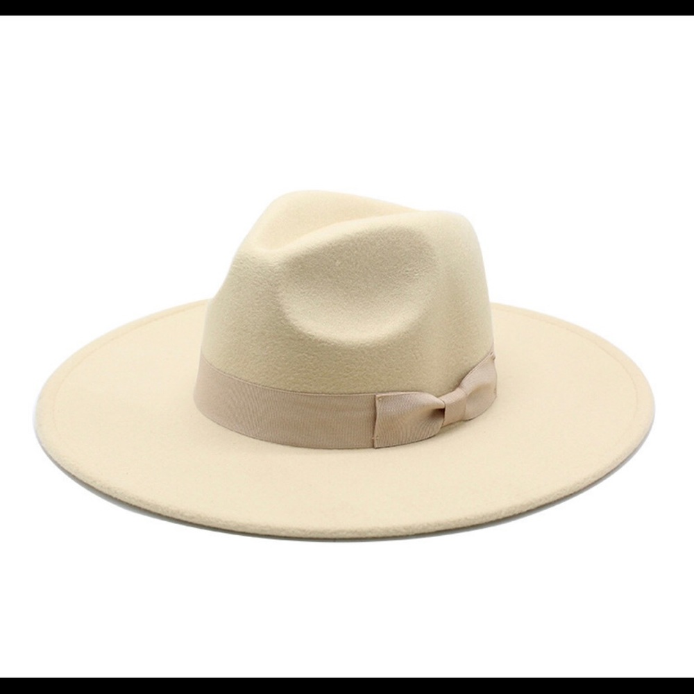 Purple Fedora wide brim ribbon adjustable hat - Picture 7 of 14